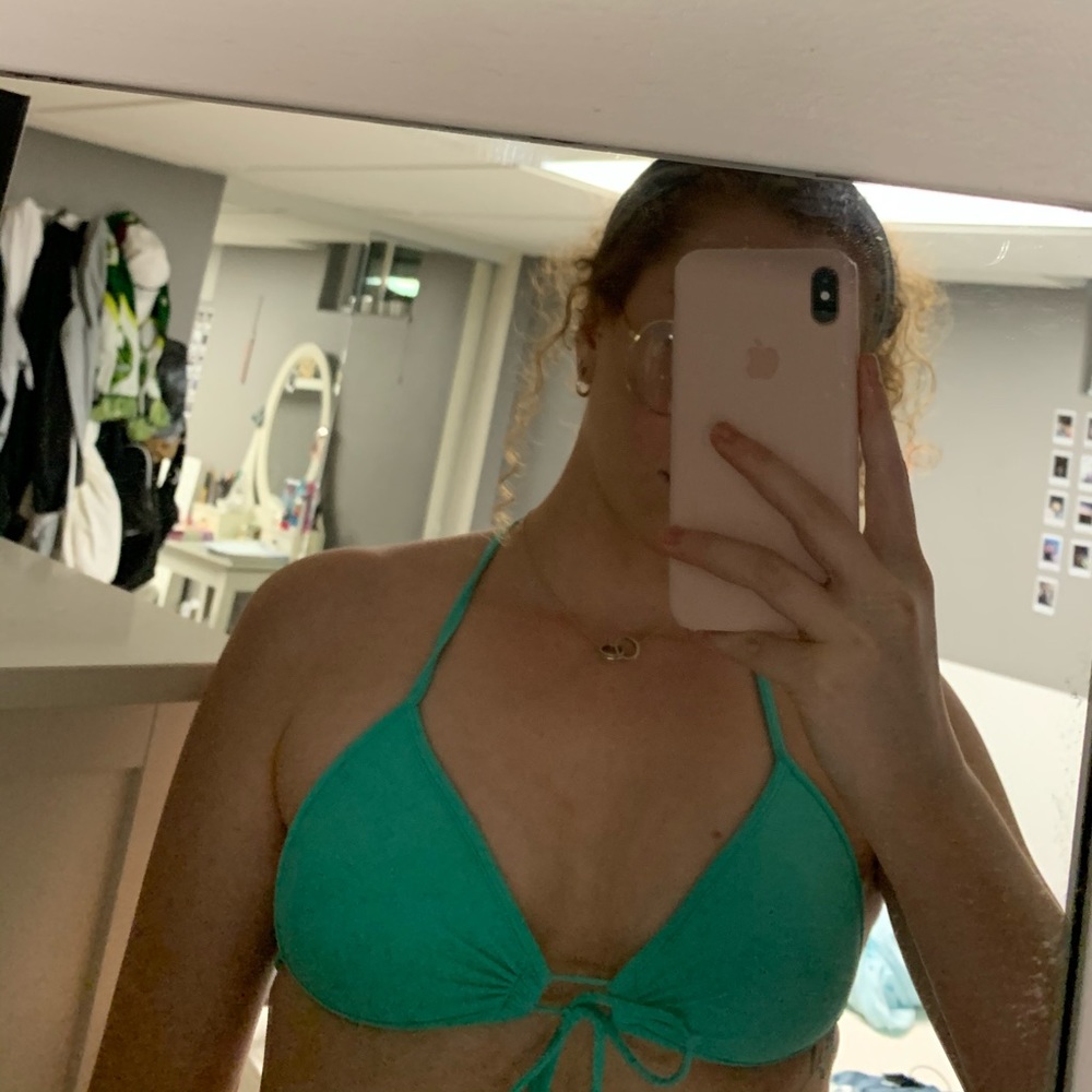 Blue Bikini Swim Top